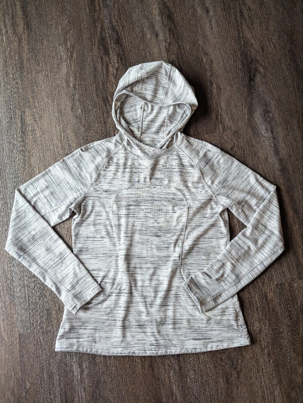 Lululemon Athletica Think Fast Space Dye Camo/White Hooded Pullover 12